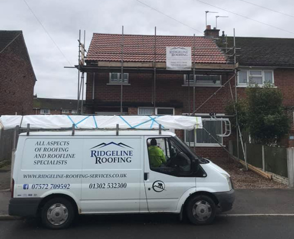 Ridgeline Roofing fitting a new roof in Doncaster