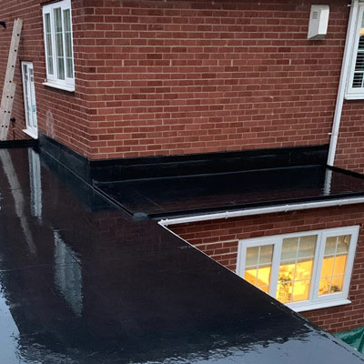 Rubber flat roofing